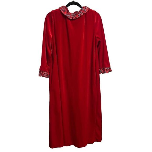 Vintage 60s Chiha Intimates Red Velour Robe - Picture 5 of 5